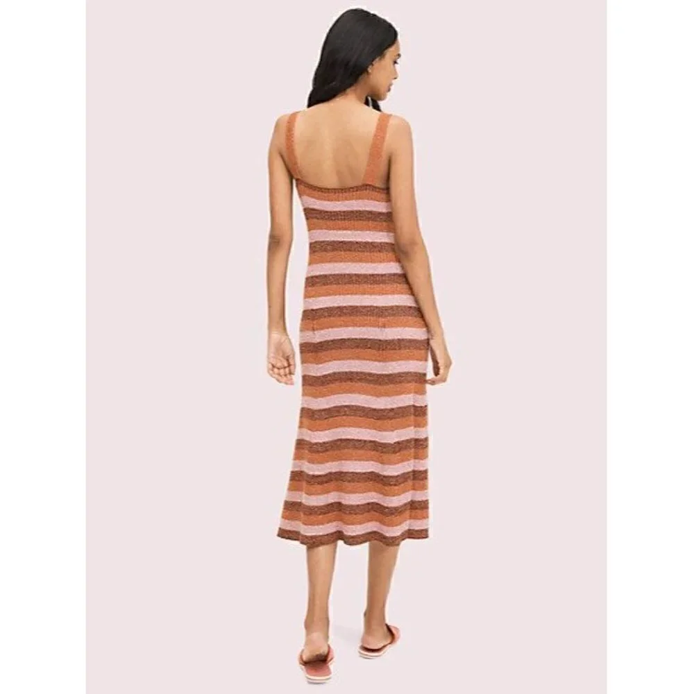 NEW‎ Kate Spade Sparkle Striped Sweater Dress